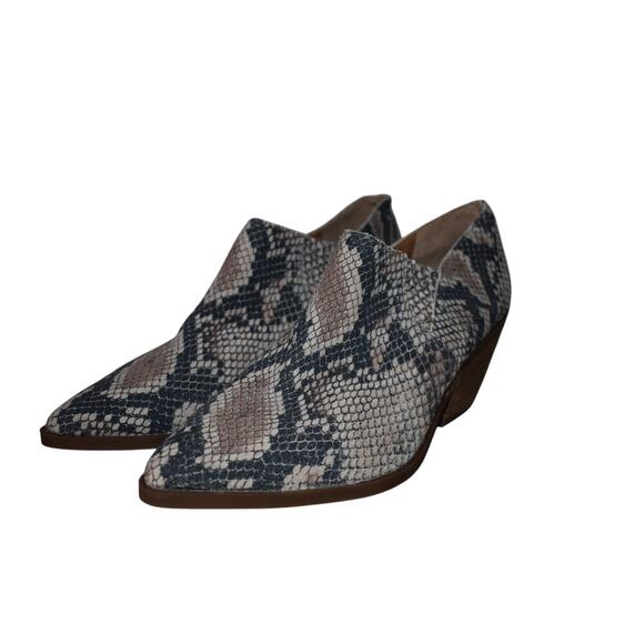 Lucky Brand Shoes - Lucky Brand Tresee Snake Print Low Ankle Bootie Size 9M